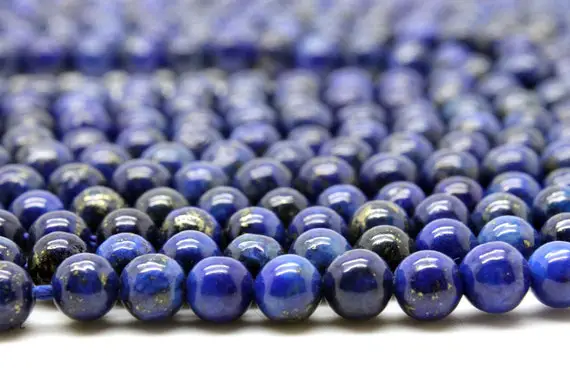 Round Lapis Beads,september Birthstone Beads,navy Blue Beads,semiprecious Beads,wholesale Beads India,8mm,10mm Beads - 16" Strand