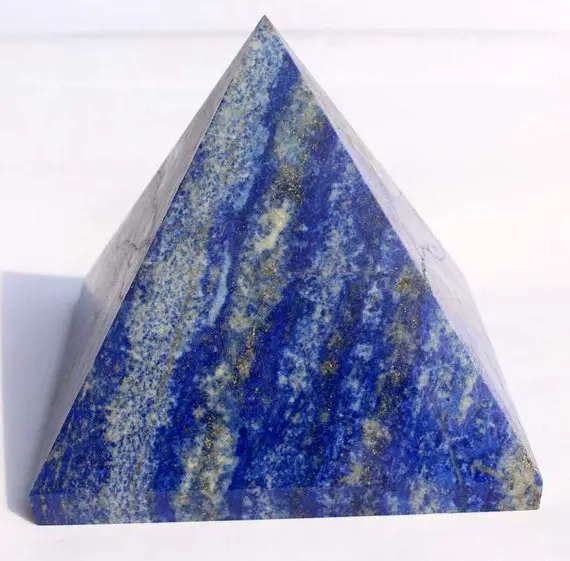 Lapis Lazuli Crystal Pyramid Energized & Charged Gemstone Chakra Healing Pyramid, Reiki Healing Lapis Lazuli Pyramid,christmas