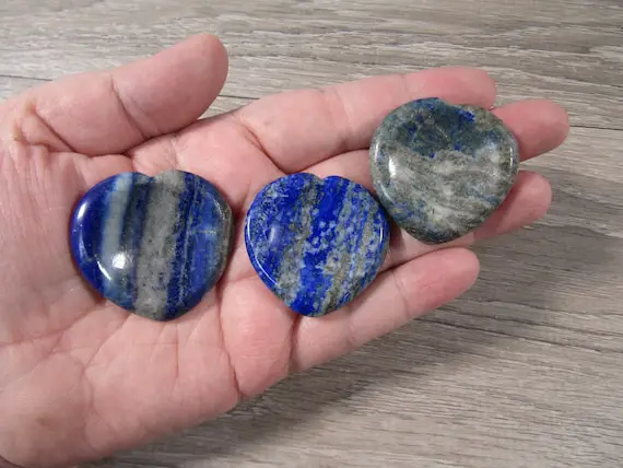 Lapis Lazuli Heart Worry Stone E108