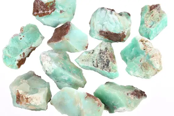 Large Raw Chrysoprase Pieces, Rough Natural Chrysoprase, Raw Australian Jade, Bulk Chrysoprase Crystal, Raw Gemstone, Lchrysoprase002