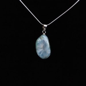 Natural Larimar Pendant (Dominican Republic), Gift for Her, Crystal Pendant, Crystal Healing | Natural genuine Gemstone pendants. Buy crystal jewelry, handmade handcrafted artisan jewelry for women.  Unique handmade gift ideas. #jewelry #beadedpendants #beadedjewelry #gift #shopping #handmadejewelry #fashion #style #product #pendants #affiliate #ad