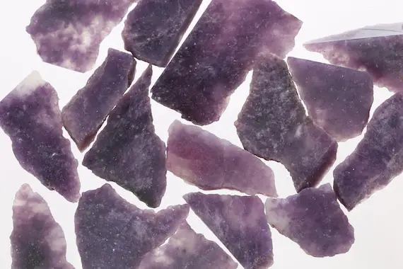 Raw Lepidolite Slices, Rough Natural Lepidolite, Bulk Lepidolite Crystal, Raw Gemstones, Purple Gemstones, Lepslice001