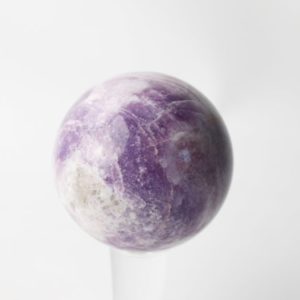 Shop Lepidolite Shapes! Lepidolite Polished Stone Sphere | Natural genuine stones & crystals in various shapes & sizes. Buy raw cut, tumbled, or polished gemstones for making jewelry or crystal healing energy vibration raising reiki stones. #crystals #gemstones #crystalhealing #crystalsandgemstones #energyhealing #affiliate #ad