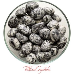 1 Large PINOLITH Tumbled Stone Grade A, Graphite, Dolomite and Magnesite #PT07 | Natural genuine stones & crystals in various shapes & sizes. Buy raw cut, tumbled, or polished gemstones for making jewelry or crystal healing energy vibration raising reiki stones. #crystals #gemstones #crystalhealing #crystalsandgemstones #energyhealing #affiliate #ad