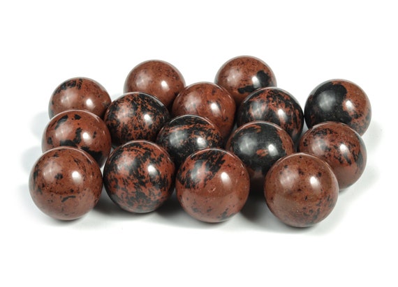 Mahogany Obsidian Sphere Stone - Sphere Mahogany Obsidian Stone - Natural Sphere Stone – Crystal Ball – 20mm - Sp1030