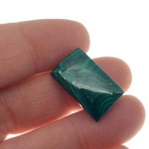 Shop Malachite Cabochons! OOAK Genuine Malachite Rectangle Shaped Flat Backed Cabochon – Measuring 13mm x 21mm, 4.4mm Dome Height – Natural High Quality Cab | Natural genuine stones & crystals in various shapes & sizes. Buy raw cut, tumbled, or polished gemstones for making jewelry or crystal healing energy vibration raising reiki stones. #crystals #gemstones #crystalhealing #crystalsandgemstones #energyhealing #affiliate #ad