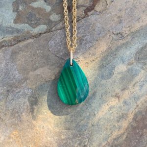 Shop Malachite Necklaces! Malachite Necklace / Malachite Pendant / Dainty Malachite Pendant | Natural genuine Malachite necklaces. Buy crystal jewelry, handmade handcrafted artisan jewelry for women.  Unique handmade gift ideas. #jewelry #beadednecklaces #beadedjewelry #gift #shopping #handmadejewelry #fashion #style #product #necklaces #affiliate #ad
