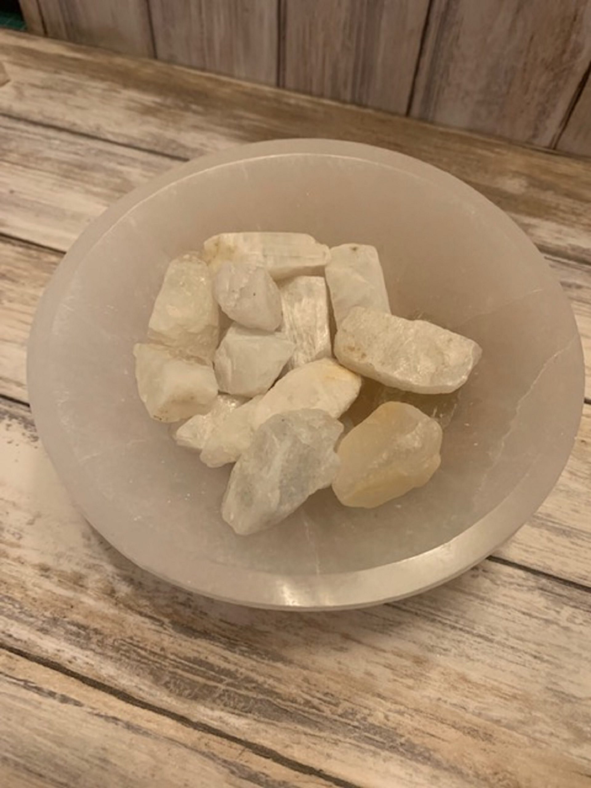 Tumblestone Milky Selenite Raw Crystal Chunk Tumble-stones