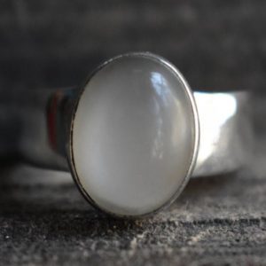 Shop Men's Gemstone Rings! natural white moonstone ring,mens ring,unisex ring,mens moonstone ring,925 silver ring,white moonstone ring,moonstone ring | Natural genuine Agate mens fashion rings, simple unique handcrafted gemstone men's rings, gifts for men. Anillos hombre. #rings #jewelry #crystaljewelry #gemstonejewelry #handmadejewelry #affiliate #ad
