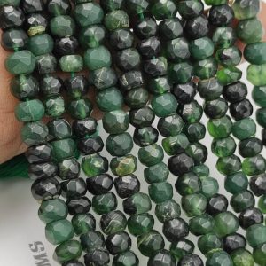Shop Serpentine Rondelle Beads! Natural Green Serpentine Faceted Rondelle Shape Gemstone Beads,Serpentine Rondelle Beads,Serpentine Faceted Beads,5-6 MM Serpentine Beads | Natural genuine rondelle Serpentine beads for beading and jewelry making.  #jewelry #beads #beadedjewelry #diyjewelry #jewelrymaking #beadstore #beading #affiliate #ad