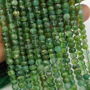 Shop Serpentine Rondelle Beads! Natural Lite Green Serpentine Faceted Rondelle Shape Gemstone Bead,Serpentine Rondelle Bead,Serpentine Faceted Bead,4.5-5 MM Serpentine Bead | Natural genuine rondelle Serpentine beads for beading and jewelry making.  #jewelry #beads #beadedjewelry #diyjewelry #jewelrymaking #beadstore #beading #affiliate #ad