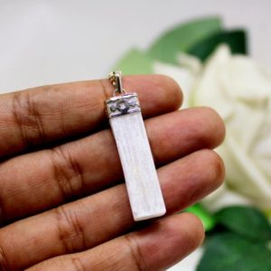 Shop Selenite Pendants! Natural Selenite Pendant,Selenite Raw Pendant | Natural genuine Selenite pendants. Buy crystal jewelry, handmade handcrafted artisan jewelry for women.  Unique handmade gift ideas. #jewelry #beadedpendants #beadedjewelry #gift #shopping #handmadejewelry #fashion #style #product #pendants #affiliate #ad