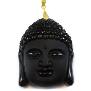 Shop Obsidian Pendants! Buddha Necklace Pendant Black Carved Obsidian Sterling or Gold Plate Bail large Carved Head Obsidian Black Stone Bezel Set Men's Man Women | Natural genuine Obsidian pendants. Buy crystal jewelry, handmade handcrafted artisan jewelry for women.  Unique handmade gift ideas. #jewelry #beadedpendants #beadedjewelry #gift #shopping #handmadejewelry #fashion #style #product #pendants #affiliate #ad