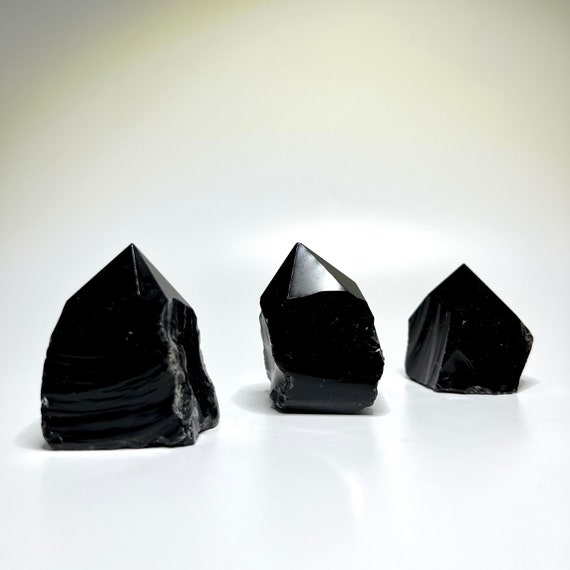 Black Obsidian Crystal Points  - Mini