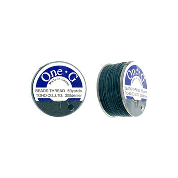 One-g Toho Beading Thread Nylon 50 Yards 125 Yards 250 Yards - Deep Green