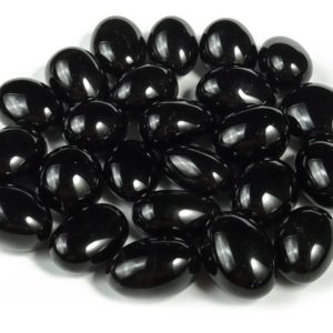 Shop Tumbled Onyx Crystals & Pocket Stones! Black Onyx Tumbled Stone – Black Onyx Crystal –  Polished Black Onyx Crystal Stone – TU1036 | Natural genuine stones & crystals in various shapes & sizes. Buy raw cut, tumbled, or polished gemstones for making jewelry or crystal healing energy vibration raising reiki stones. #crystals #gemstones #crystalhealing #crystalsandgemstones #energyhealing #affiliate #ad