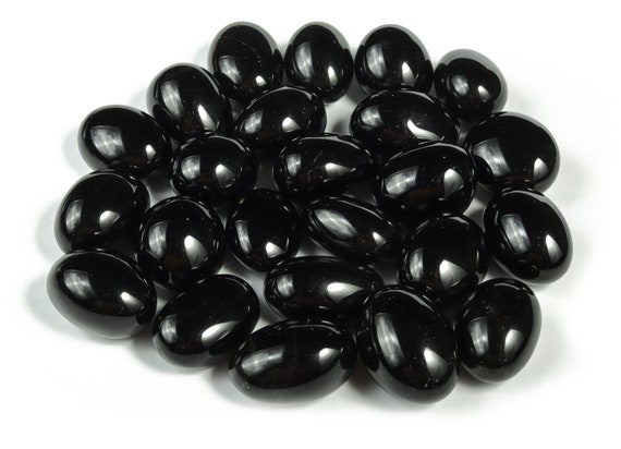 Black Onyx Tumbled Stone – Black Onyx Crystal –  Polished Black Onyx Crystal Stone - Tu1036