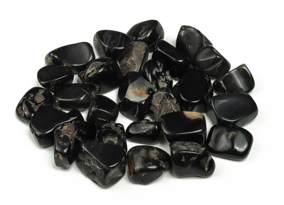 Black Onyx Tumbled Stone – Black Onyx Crystal –  Polished Black Onyx Crystal Stone – Onyx Gemstone - Tu1134