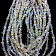 Natural Ethiopian Opal Rondelle Beads, Flashy Opal Fire Opal Faceted Beads  4.5-7MM
