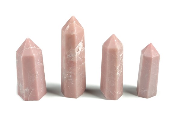 Pink Opal Obelisk Tower Stone - Pink Opal Tower - Pink Opal Tower Gemstone - Natural Gemstone Tower – Tw1013