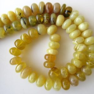 Shop Opal Rondelle Beads! Yellow Opal Rondelle Beads, Smooth Opal Rondelle Beads, 9mm Beads, 16 Inch Strand, GDS678 | Natural genuine rondelle Opal beads for beading and jewelry making.  #jewelry #beads #beadedjewelry #diyjewelry #jewelrymaking #beadstore #beading #affiliate #ad