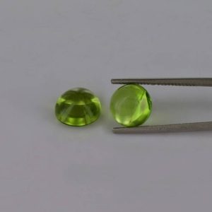 Shop Peridot Stones & Crystals! Peridot Cabochon Round 8×8 mm AAA Grade 5.78 Carat Loose Gemstone – 100% Natural Green Peridot Gemstone – Peridot Jewelry | Natural genuine stones & crystals in various shapes & sizes. Buy raw cut, tumbled, or polished gemstones for making jewelry or crystal healing energy vibration raising reiki stones. #crystals #gemstones #crystalhealing #crystalsandgemstones #energyhealing #affiliate #ad