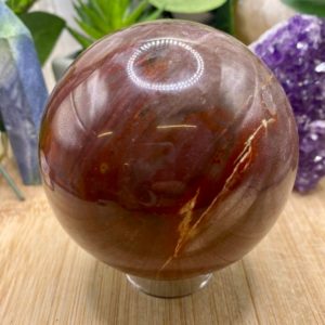 Shop Petrified Wood Shapes! Petrified Wood Sphere Crystal PETS10 SME | Natural genuine stones & crystals in various shapes & sizes. Buy raw cut, tumbled, or polished gemstones for making jewelry or crystal healing energy vibration raising reiki stones. #crystals #gemstones #crystalhealing #crystalsandgemstones #energyhealing #affiliate #ad