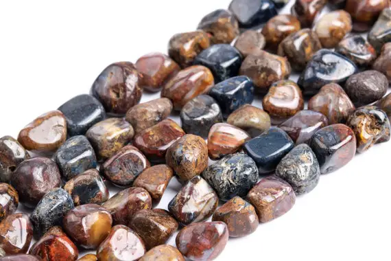 Genuine Natural Multicolor Pietersite Loose Beads China Grade A Pebble Chips Shape 6-11mm