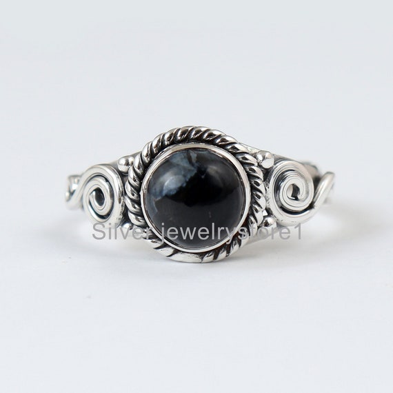 Best Sale ! Real Pietersite Ring, Round Shape Ring, 925 Silver Ring, Gemstone Ring, Handmade Ring , Boho Ring Wonderful Gift Ring For Women
