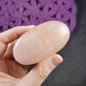 Shop Pink Calcite Shapes! Rose Pink Calcite Palmstone Crystal Palm Stones gallet light dusty pink Pakistan | Natural genuine stones & crystals in various shapes & sizes. Buy raw cut, tumbled, or polished gemstones for making jewelry or crystal healing energy vibration raising reiki stones. #crystals #gemstones #crystalhealing #crystalsandgemstones #energyhealing #affiliate #ad