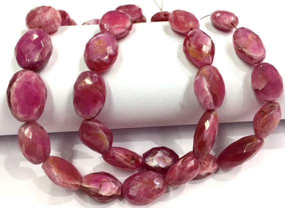 Natural Pink Sapphire Faceted Nuggets Beads Beautiful Nugget Shape Jewelry Making Nuggets Sapphire Gemstone Beads Top Quality.