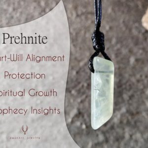 Green Prehnite Pendant, Crystal Bar Necklace for Men and Women, Protection Amulet Crystal Jewelry, Spiritual Gifts for Him / Her | Natural genuine Prehnite pendants. Buy handcrafted artisan men's jewelry, gifts for men.  Unique handmade mens fashion accessories. #jewelry #beadedpendants #beadedjewelry #shopping #gift #handmadejewelry #pendants #affiliate #ad