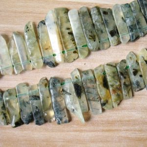 Prehnite Crystal Beads Natural Prehnite Slice Point Beads Gemstone Beads DIY Necklace Pendant Jewelry Making Healing Crystal Bulk Wholesale | Natural genuine stones & crystals in various shapes & sizes. Buy raw cut, tumbled, or polished gemstones for making jewelry or crystal healing energy vibration raising reiki stones. #crystals #gemstones #crystalhealing #crystalsandgemstones #energyhealing #affiliate #ad