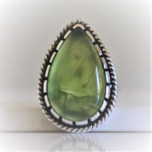 Shop Prehnite Rings! Prehnite Ring, Natural Prehnite Ring, Green Prehnite Gemstone Ring, 925 Sterling Silver Ring, Natural Prehnite Ring, Pear Ring,Handmade Ring | Natural genuine Prehnite rings, simple unique handcrafted gemstone rings. #rings #jewelry #shopping #gift #handmade #fashion #style #affiliate #ad