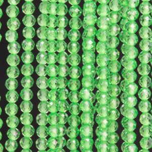 Shop Quartz Crystal Faceted Beads! Natural Green Crystal Quartz Loose Beads Faceted Round Shape 3MM | Natural genuine faceted Quartz beads for beading and jewelry making.  #jewelry #beads #beadedjewelry #diyjewelry #jewelrymaking #beadstore #beading #affiliate #ad
