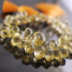 Shop Quartz Crystal Bead Shapes! 1/2 strand of honey quartz twisted drops  WHOLESALE PRICES 30.00 | Natural genuine other-shape Quartz beads for beading and jewelry making.  #jewelry #beads #beadedjewelry #diyjewelry #jewelrymaking #beadstore #beading #affiliate #ad