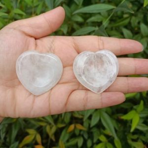 Shop Quartz Shapes! Clear Quartz Heart Worry Stone | Natural genuine stones & crystals in various shapes & sizes. Buy raw cut, tumbled, or polished gemstones for making jewelry or crystal healing energy vibration raising reiki stones. #crystals #gemstones #crystalhealing #crystalsandgemstones #energyhealing #affiliate #ad