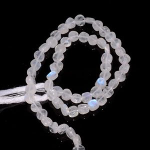 Rainbow Moonstone Beads, 5mm Moonstone Beads, Coin Beads,13 Inch Strand, SKU-SS124 | Natural genuine other-shape Gemstone beads for beading and jewelry making.  #jewelry #beads #beadedjewelry #diyjewelry #jewelrymaking #beadstore #beading #affiliate #ad