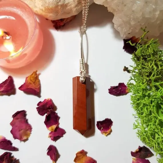 Red Jasper Necklace - Root Chakra - Earthly