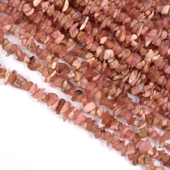 Aaa Quality 34" Strand Natural Rhodochrosite Nuggets Gemstone Uncut Chips,raw Beads,pink Rhodochrosite Rough Smooth Nugget Beads,uncut Chips