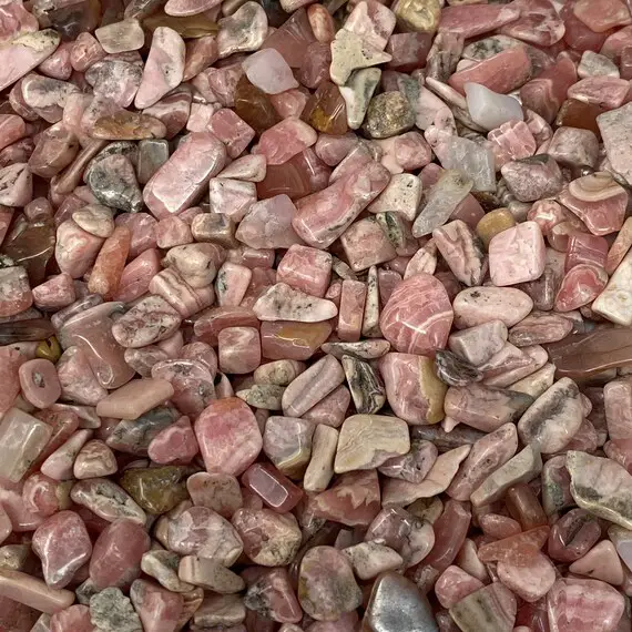 Rhodochrosite Chips, Rhodochrosite, Rhodochrosite Stone, Rhodochrosite Tumbles, Rhodochrosite Tumbled, Pink Rhodochrosite, Pink Stones