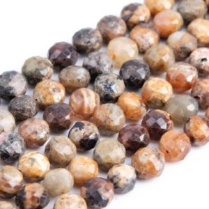 Shop Rhodochrosite Faceted Beads! Genuine Natural Orange Pink Rhodochrosite Loose Beads Argentina Faceted Flat Round Button Shape 5x3mm | Natural genuine faceted Rhodochrosite beads for beading and jewelry making.  #jewelry #beads #beadedjewelry #diyjewelry #jewelrymaking #beadstore #beading #affiliate #ad