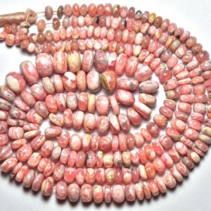 Shop Rhodochrosite Rondelle Beads! Natural Rhodochrosite Plain Rondelle 5mm to 9mm Smooth Rondelles Gemstone Beads Superb Rhodochrosite Beads strand – 9 inches Strand No5329 | Natural genuine rondelle Rhodochrosite beads for beading and jewelry making.  #jewelry #beads #beadedjewelry #diyjewelry #jewelrymaking #beadstore #beading #affiliate #ad