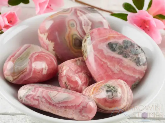 Rhodochrosite Tumbled Stones - Tumbled Crystals, Self Care, Healing Crystals And Stones, E0881