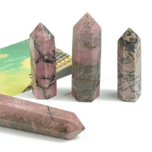 Rhodonite Obelisk Tower – Crystal Point  – Natural Rhodonite Wand Gemstone Tower – Rhodonite Obelisk – Healing Crystal – TW1029 | Natural genuine stones & crystals in various shapes & sizes. Buy raw cut, tumbled, or polished gemstones for making jewelry or crystal healing energy vibration raising reiki stones. #crystals #gemstones #crystalhealing #crystalsandgemstones #energyhealing #affiliate #ad