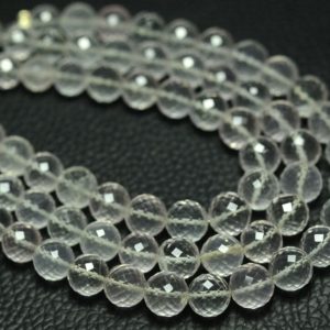 Shop Rose Quartz Faceted Beads! 7.5 Inches Strand Natural Rose Quartz Rondelles 7mm to 8mm Faceted Ball Beads Gemstones Rose Quartz Beads Semi Precious Stone No563 | Natural genuine faceted Rose Quartz beads for beading and jewelry making.  #jewelry #beads #beadedjewelry #diyjewelry #jewelrymaking #beadstore #beading #affiliate #ad