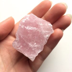 Rose quartz raw natural pink rough stone 1-2'' | Natural genuine stones & crystals in various shapes & sizes. Buy raw cut, tumbled, or polished gemstones for making jewelry or crystal healing energy vibration raising reiki stones. #crystals #gemstones #crystalhealing #crystalsandgemstones #energyhealing #affiliate #ad