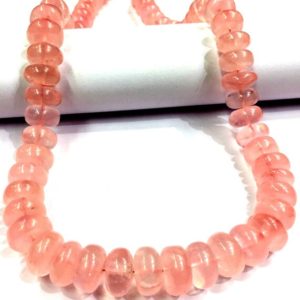 Shop Rose Quartz Rondelle Beads! Aaa Quality~~natural Rose Quartz Smooth Rondelle Beads Bigger Size 13-14.mm Rondelle Polished Gemstone Beads Pink Rose Color Beads | Natural genuine rondelle Rose Quartz beads for beading and jewelry making.  #jewelry #beads #beadedjewelry #diyjewelry #jewelrymaking #beadstore #beading #affiliate #ad