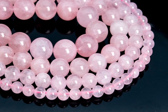 Genuine Natural Rose Quartz Loose Beads Madagascar Grade Aaa Round Shape 6mm 7-8mm 9mm 9-10mm 11mm