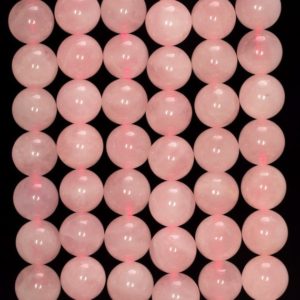 Shop Rose Quartz Round Beads! Sale !!! 8mm Genuine Madagascar Rose Quartz Gemstone Grade AA Pink Round Loose Beads 15.5 inch Full Strand (80006162-487) | Natural genuine round Rose Quartz beads for beading and jewelry making.  #jewelry #beads #beadedjewelry #diyjewelry #jewelrymaking #beadstore #beading #affiliate #ad